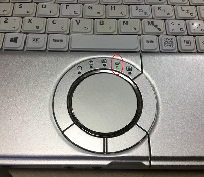 アップデート中のハードディスクランプ