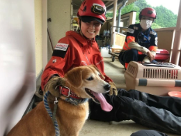 頭が下がります＞孤立集落で犬と猫を救出、住民 17人もヘリ搬送　災害NPOが熊本・球磨村で 